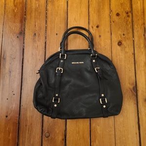 Michael Kors black handbag with gold hardware (barely used)
